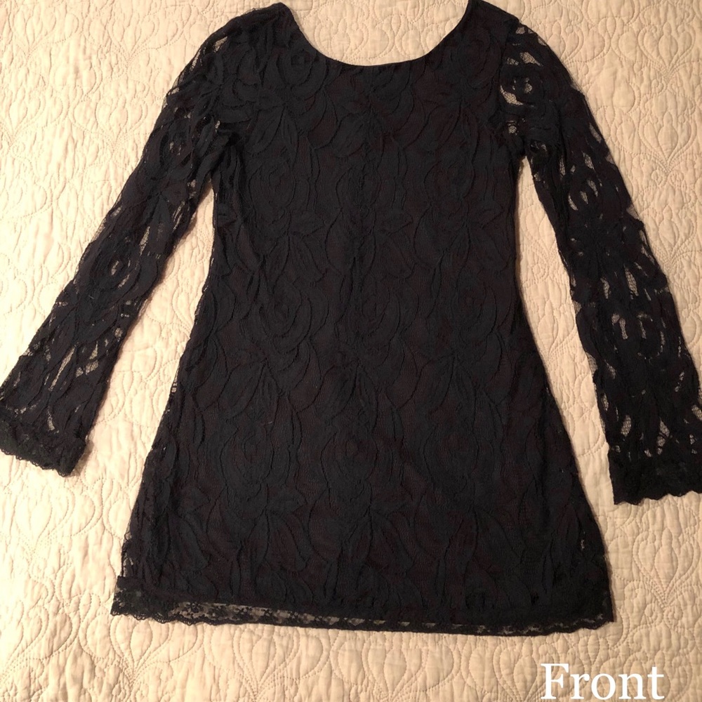 FIRE LAS ANGELES LBD LACE OVERLAY/LINED